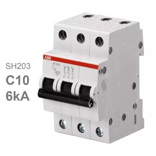 Автомат SH203 C10 10A (C) 6kA