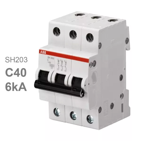 Автомат SH203 C40 40A (C) 6kA