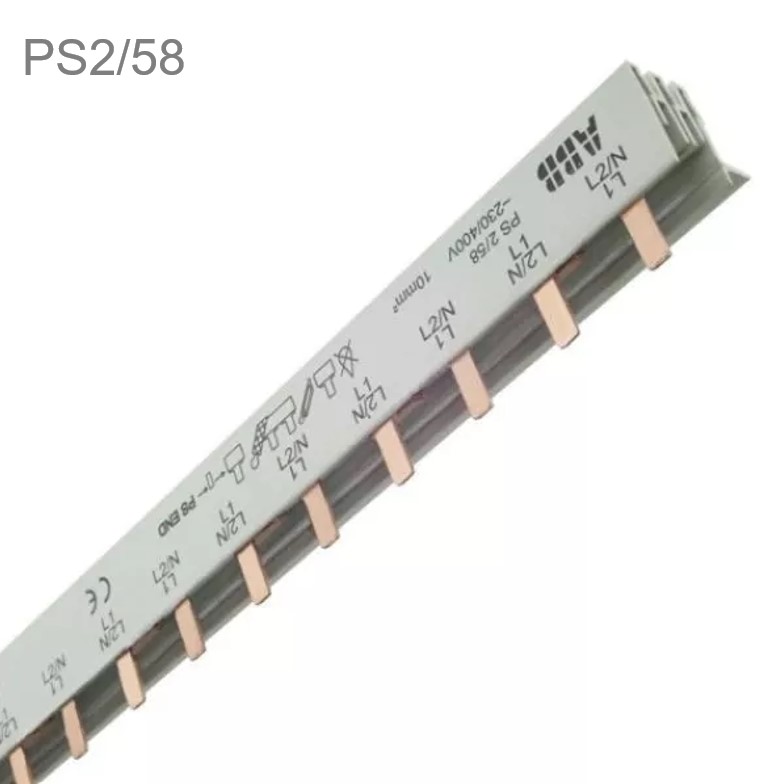 Гребенчатая шина PS2/58 2х-полюсная 58 модулей 63А