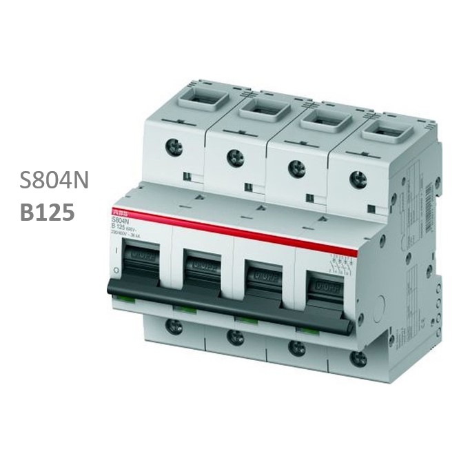 Автомат S804N B125 4P 125A (C) 36кА Автомат S804N B125 4P 125A (C) 36кА